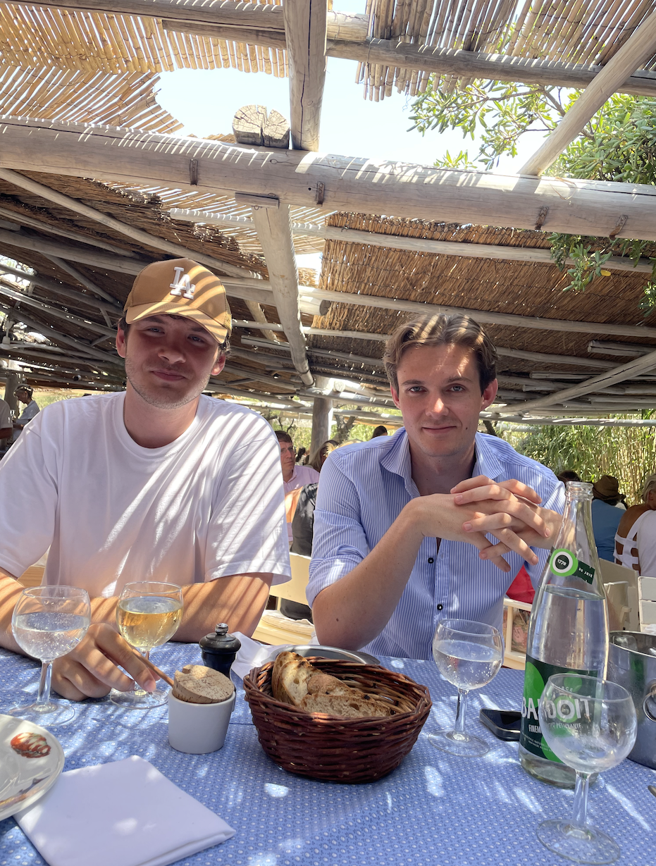 Shooting a YouTube video in south of France with Mark Jager in Club 55 in Saint Tropez